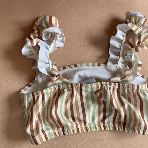 Orcas Lucille Strap Bandeau Bikini Set - Summer Stripes size 5-6 - Picture 5 of 12